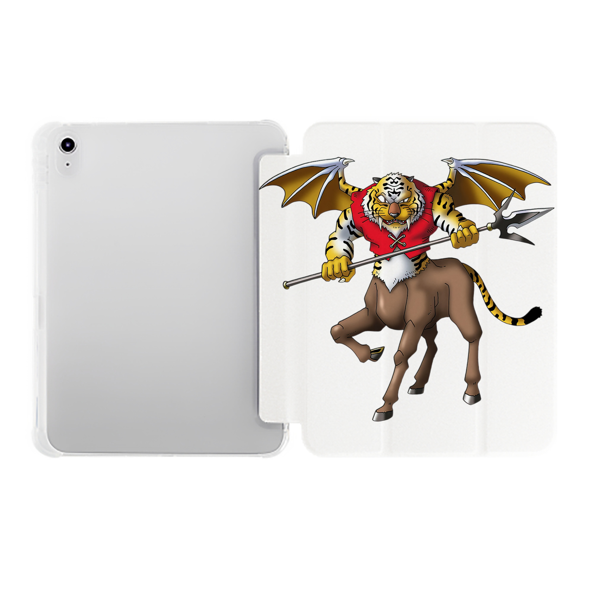 （画像用） ドラゴンクエスト Doragon Kuesuto Dragon Quest IPad ケース ペン収納付き 三つ折りスタンド PUレザー×シリコン 対応機種9.5/10.5/10.9インチ